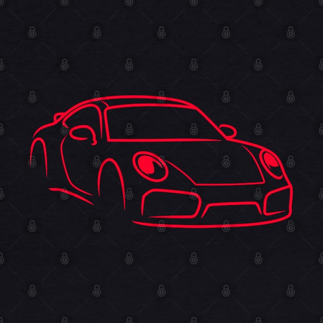 911 car sport racing race red by creative.z